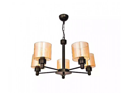 Plafonnier Loft Abat-jour en verre Lustre Lampe de plafond Luminaire suspendu pour salon 65x70