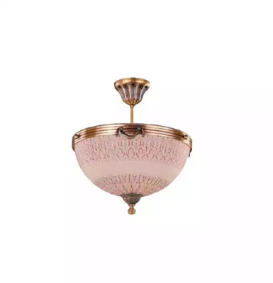 Lustre Lampe de plafond Lustre Lampe de plafond Verre Marron Or