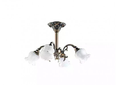Lustre Plafonnier Fleurs Lustre Plafonnier Lampe Verre Gris