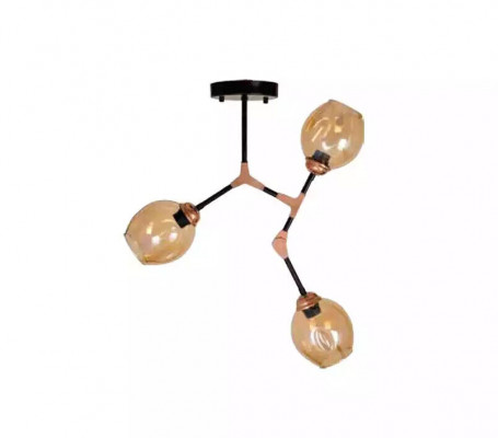 Plafonnier lustre Lustre Lustre Lampe de plafond Lampes Or Moderne Verre