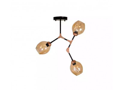 Plafonnier lustre Lustre Lustre Lampe de plafond Lampes Or Moderne Verre