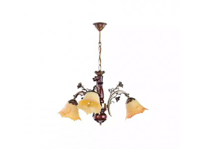 Lustre, Lampe de plafond, Fleurs, Lustre, Lustre, Lampe, Verre, Beige