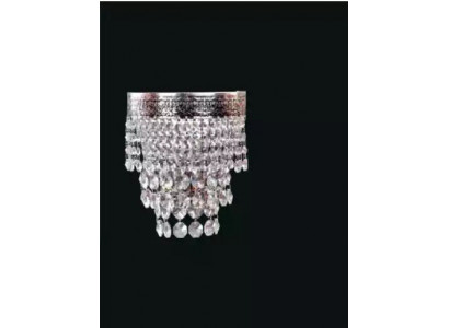Lampe murale applique murale luminaires lustre lampes murales en cristal argent.