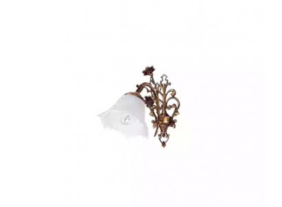 Applique murale luminaires muraux applique murale lustre applique murale verre fleurs brunes