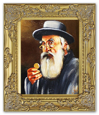 Image à l'huile peinture à l'huile peintures images image peinture à l'huile à la main avec cadre baroque G06509