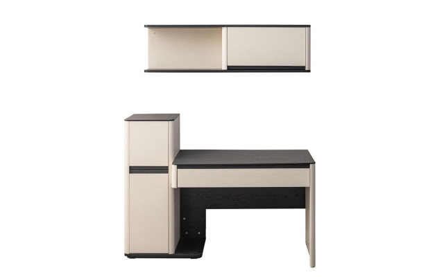 Bureau moderne blanc pour enfants, bureau d'ordinateur de designer, armoire murale