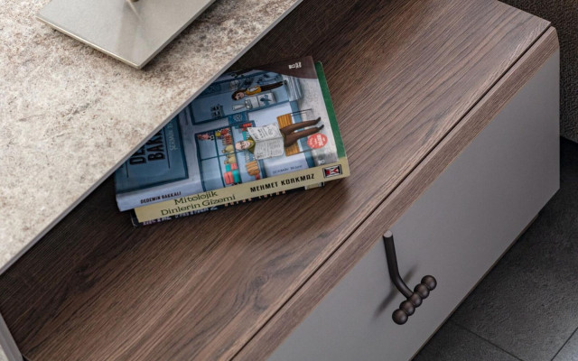 Bureau beige, bureau de luxe, armoire murale, bureau d'ordinateur, ensemble de bureau.