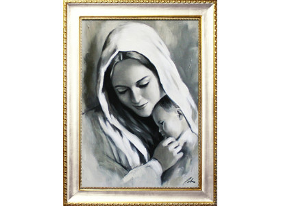 Religion Maria artisanat image à l'huile photo image cadre images G93976