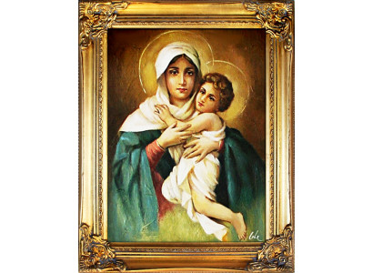 Religion Maria artisanat Image à l'huile photo photos image cadre photos G02535