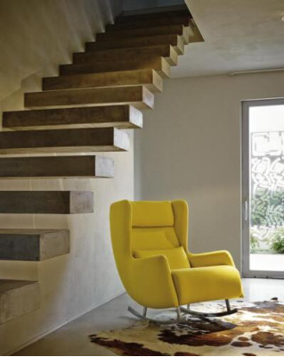 Fauteuil de luxe Rembourrage de luxe Style italien en bois massif Mobilier moderne À une place