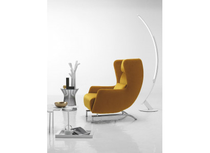 Fauteuil Siège une place Design Jaune Rembourrage Salon Mobilier Fauteuil à oreilles Prianera