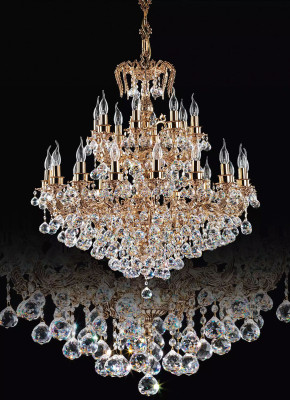 Lustre en cristal classique Suspension lustre lampe lustre lampe