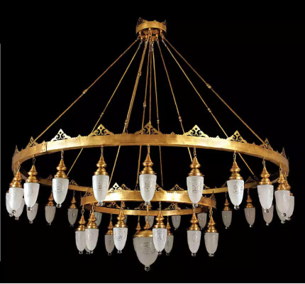 Grand Luminaire Lustre Lustre Lampes de luxe xxl Plafonnier 240x270