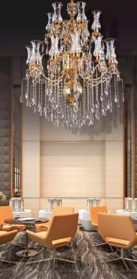 Lustre Lampe Suspension Lampe en cristal Plafonnier Lampes 99x155