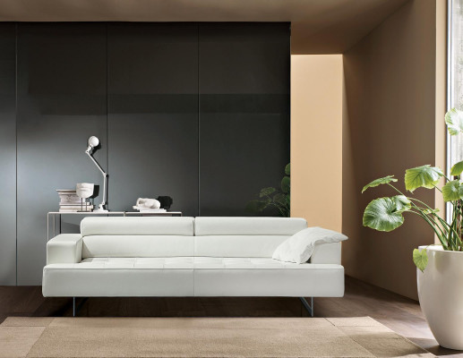Rembourrage Prianera Mobilier Canapé 3 places Canapés 3 places Canapés en cuir de luxe Canapés blancs