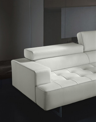 Rembourrage Prianera Mobilier Canapé 3 places Canapés 3 places Canapés en cuir de luxe Canapés blancs