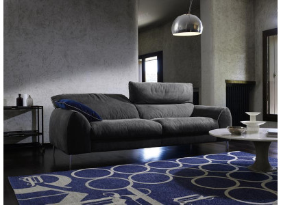 Canapé trois places Canapés 3 places Tapisserie Meubles Prianera Textile de luxe Canapés gris