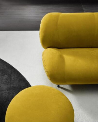 Fauteuil une place de luxe rembourré Mobilier Salon Fauteuil une place en tissu Lounge