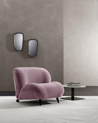 Fauteuil une place de luxe rembourré Mobilier Salon Fauteuil une place en tissu Lounge