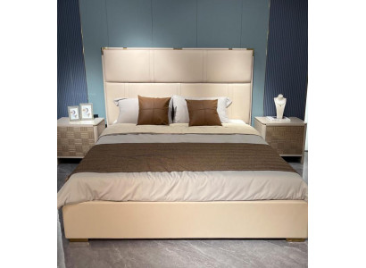 Ensemble de chambre à coucher Lit 2x Table de chevet Design Lits de luxe modernes 3 pièces