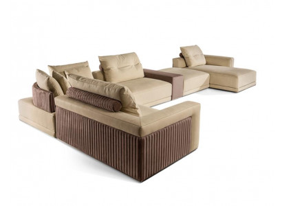 Salon Canapé d'angle en U Canapé Siège Rembourrage Ensemble de canapés Canapé moderne neuf