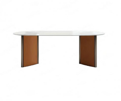 Table de salle à manger moderne de luxe Style salle à manger Mobilier moderne Tables ovales Bois