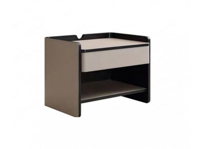 Table de chevet de chambre moderne en bois beige de luxe Tables d'appoint Meubles