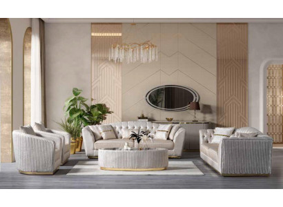Ensemble canapé 3+2+table basse +bahut pour salon garnitur nouveau
