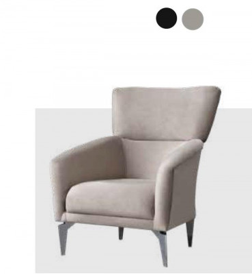 Ensemble luxueux 3+2+1 Ensemble rembourré Ensemble de confort Ensemble de style moderne Couleur noir