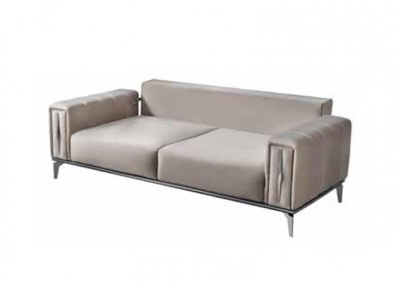 Ensemble luxueux 3+2+1 Ensemble rembourré Ensemble de confort Ensemble de style moderne Couleur noir