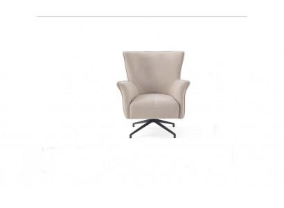 Salon beige Fauteuil relax monoplace de designer Rembourrage Pieds en métal