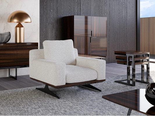 Salon Ameublement Luxe Fauteuil Textile Meubles Rembourrés Mobilier Moderne Design