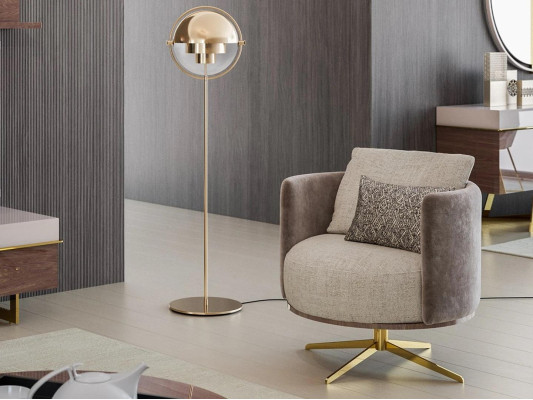 Fauteuil design innovant pour meubles de salon modernes fabriqués en imitation cuir de haute qualité.