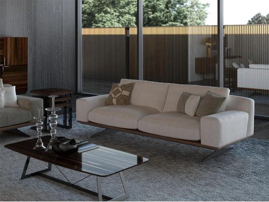 Meubles rembourrés de luxe Canapé moderne à trois places Canapé Mobilier de salon Canapé rembourré