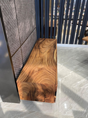 Sideboard Sideboard Commode Résine époxy Marron Salon Bois Commodes