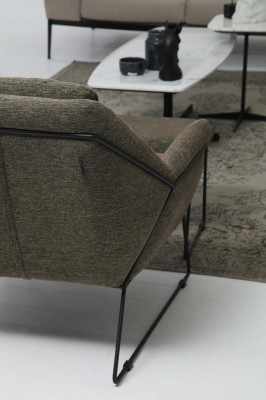 Ensemble de canapé moderne trois places fauteuil canapé canapé en tissu groupe de meubles