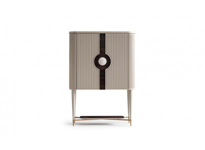 Armoire à bar en bois Armoire en bois Cabinet en bois Bar boissons beige Design Bouteilles