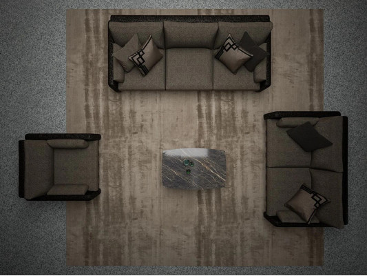 Sofa-Set 4-teilig Polstermöbel-Sets Textil Wohnzimmergarnitur Polsterung