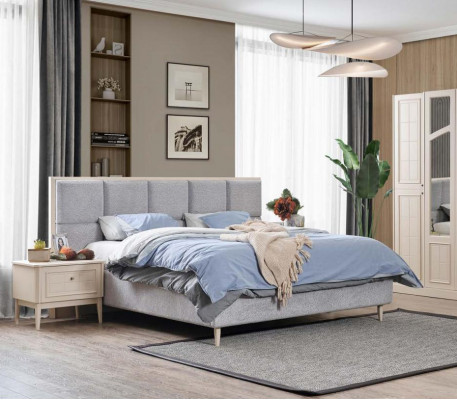 Conception de lit Lit double Lits de luxe Rembourrage Mobilier de chambre neuf