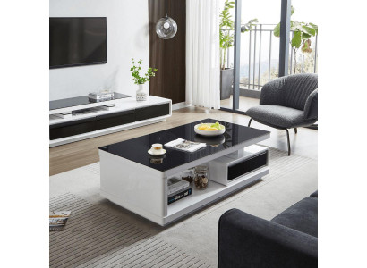 Table basse de luxe en verre design de mobilier moderne