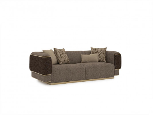 Ensemble de canapé 4 pièces en tissu, canapé trois places, fauteuil rembourré neuf, canapé deux places.