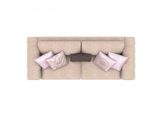 Sofa trois places beige Canapé Salon Mobilier rembourré Ameublement neuf Meubles