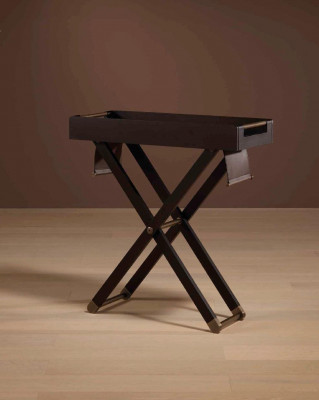 Grand plateau de service en bois pour thé et boissons, plateau de petit-déjeuner en bois pour servir le thé.