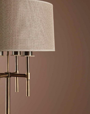 Lampe de table en métal pour chambre à coucher Salon Veilleuse Style Moderne