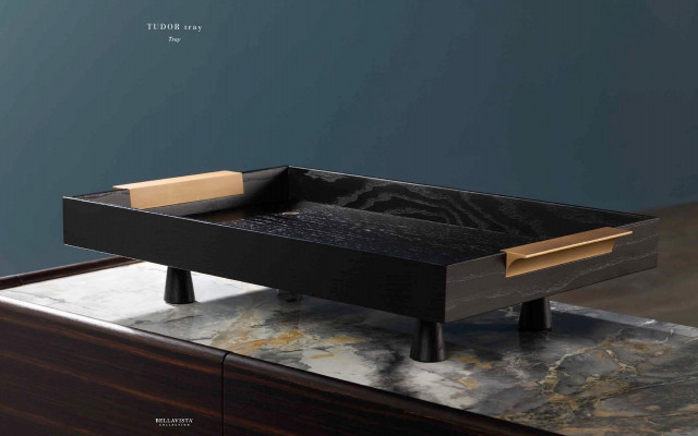 Décoration intérieure en bois et utilisation en cuisine Plateau pour portions et aliments nouvelle couleur marron