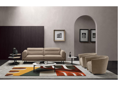 Ensemble de canapés Canapé Rembourrage Canapé en cuir Mobilier italien Canapé Prianera
