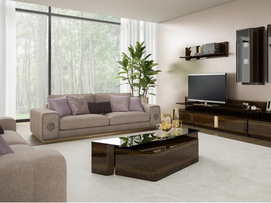Meubles de luxe Ensemble de canapé Complet avec table basse Salon Set 5 pièces