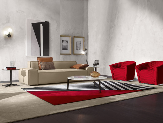 Ensemble de canapés Sofa Luxury Suite Canapés Fauteuil 311 places Ensemble moderne Beige de design