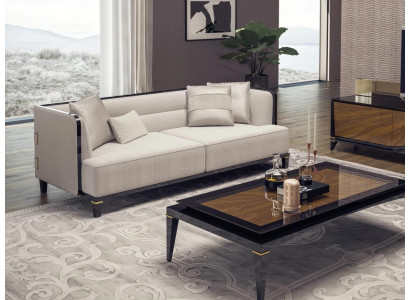Salon Moderne Canapé Blanc Trois Places Canapé Designer Meubles Rembourrés
