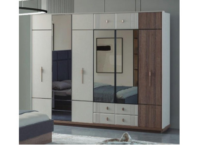 Grand Armoire Blanche Élégante Chambre en Bois Armoires de Luxe